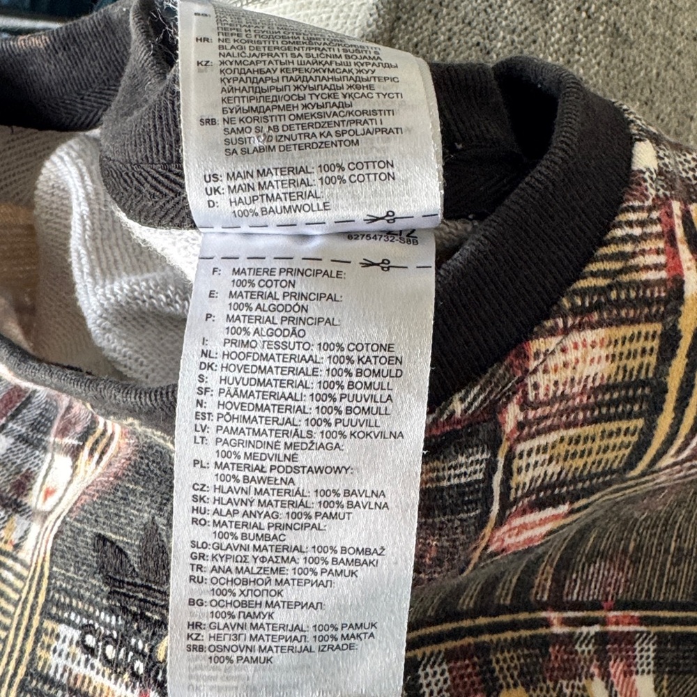 adidas Originals x HER Studio London
Plaid Patchwork Cropped Sweatshirt Size Lg - Picture 8 of 12